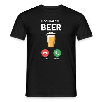 Bier Appel entrant Bière JGA Herren Männerabend - T-shirt homme - noir - Devant - AI Model Male 178 light (178cm)