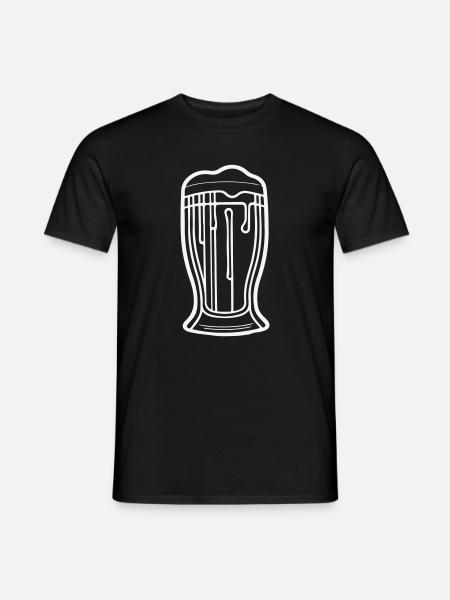 Beer Minimal: The Art of Drinking - Men's T-Shirt - black