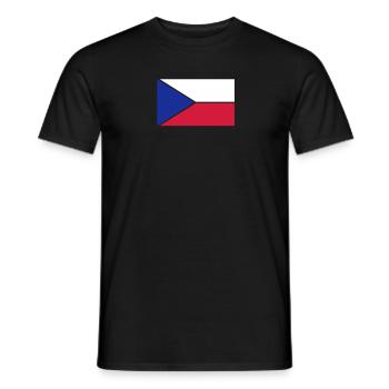 tschechien_50 - Männer T-Shirt - Schwarz - Vorne - AI Model Male 178 light (178cm)