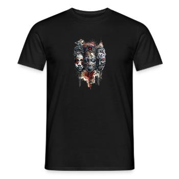 Afrique - T-shirt homme - noir - Devant - AI Model Male 178 light (178cm)