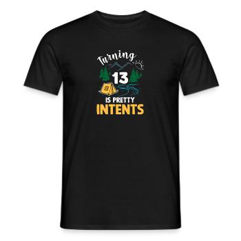 Pretty Intents - Männer T-Shirt - Schwarz - Vorne - AI Model Male 178 light (178cm)