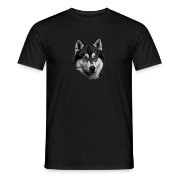 Husky - T-shirt homme - noir - Devant - AI Model Male 178 light (178cm)