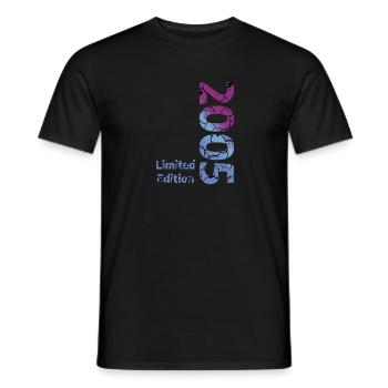 Édition limitée 2005 - T-shirt homme - noir - Devant - AI Model Male 178 light (178cm)