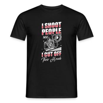 Fotograf Fotografin Bild - Männer T-Shirt - Schwarz - Vorne - AI Model Male 178 light (178cm)