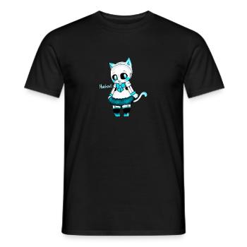 Blueberry (drawing) by Ruru - Men's T-Shirt - black - Front - AI Model Male 178 light (178cm)