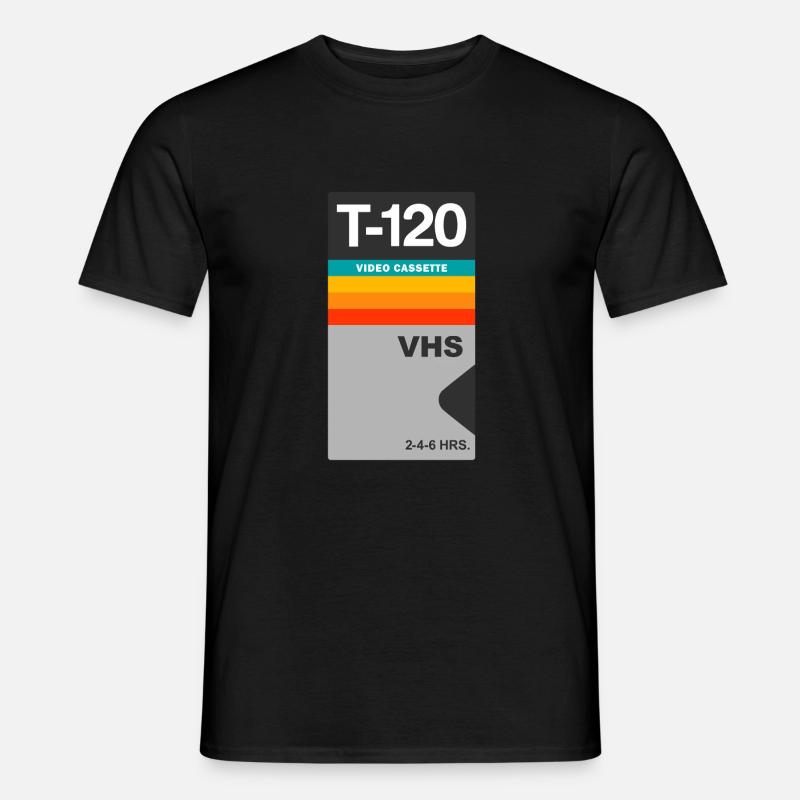 VHS Videocassetta Retrò Vintage - T-shirt uomo - nero