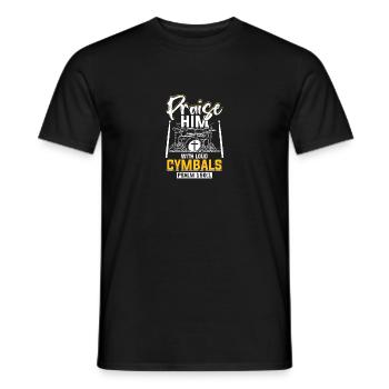 Praise Him With Loud Cymbals Psalm 150:1 - Men's T-Shirt - black - Front - AI Model Male 178 light (178cm)