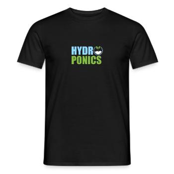 Hydroponics And Coffee Hydroponik - Men's T-Shirt - black - Front - AI Model Male 178 light (178cm)