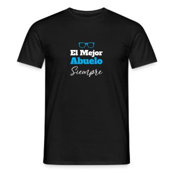 El Mejor Abuelo Siempre Bester Opa Immer Für - Männer T-Shirt - Schwarz - Vorne - AI Model Male 178 light (178cm)