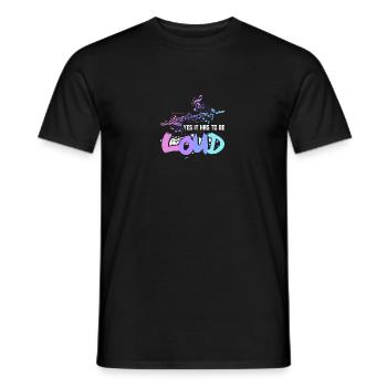 Yes It Has To Be Loud Flöte für Flötisten Musiker - Männer T-Shirt - Schwarz - Vorne - AI Model Male 178 light (178cm)
