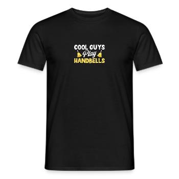 Cool Guys Play Handbells Handbell Instrument - Men's T-Shirt - black - Front - AI Model Male 178 light (178cm)