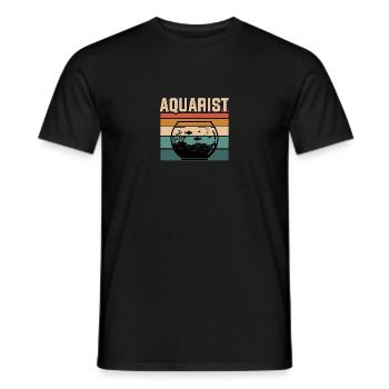 Aquarist Aquarium Fish Tank - Men's T-Shirt - black - Front - AI Model Male 178 light (178cm)