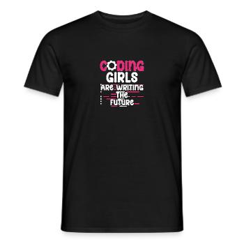 Coding Girls Schreiben Die Zukunft Für - Männer T-Shirt - Schwarz - Vorne - AI Model Male 178 light (178cm)