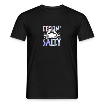 Feelin' Salty for Maryland Cancer Seafood - Men's T-Shirt - black - Front - AI Model Male 178 light (178cm)