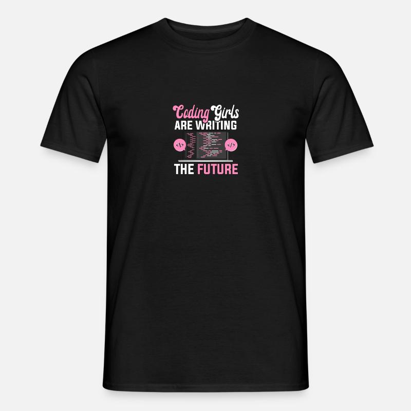 Coding Girls Write The Future For - Men’s T-shirt - black