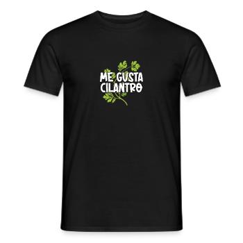 Me Gusta Cilantro Coriander Love - Men's T-Shirt - black - Front - AI Model Male 178 light (178cm)