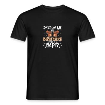 Pardon Me Squirrel Birdfeeder Empty Eichhörnchen - Männer T-Shirt - Schwarz - Vorne - AI Model Male 178 light (178cm)