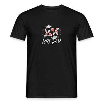 Koi Dad Japanische Koi Karpfen Für Koi-Teich - Männer T-Shirt - Schwarz - Vorne - AI Model Male 178 light (178cm)