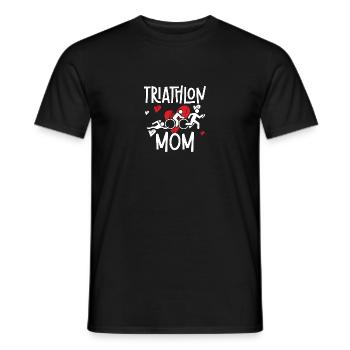 Triathlon Mom für Triathleten - Männer T-Shirt - Schwarz - Vorne - AI Model Male 178 light (178cm)