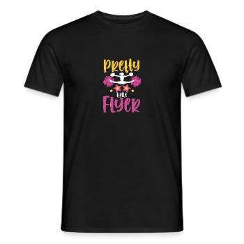 Pretty Little Flyer Cheerleading Cheerleader - Men's T-Shirt - black - Front - AI Model Male 178 light (178cm)