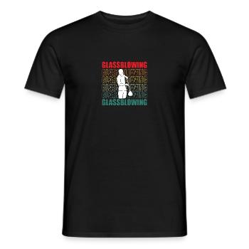 Glasblasen Glasbearbeitung für Glasbläser - Männer T-Shirt - Schwarz - Vorne - AI Model Male 178 light (178cm)