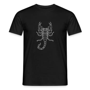 Scorpion white - Men's T-Shirt - black - Front - AI Model Male 178 light (178cm)