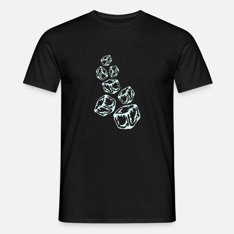 Ice Cubes Design - Men's T-Shirt - black
