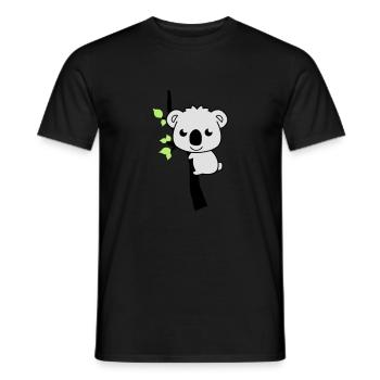 sweet_koala_002 - T-shirt homme - noir - Devant - AI Model Male 178 light (178cm)