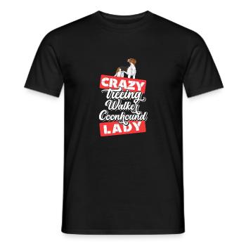 Treeing Walker Coonhound - Männer T-Shirt - Schwarz - Vorne - AI Model Male 178 light (178cm)