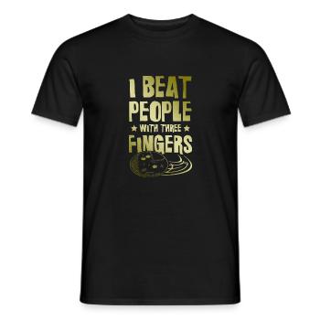 Bowling lustiger spruch - Männer T-Shirt - Schwarz - Vorne - AI Model Male 178 light (178cm)
