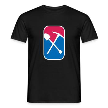 Bergbau Schaufel Geologie lustiges Geschenk - Männer T-Shirt - Schwarz - Vorne - AI Model Male 178 light (178cm)