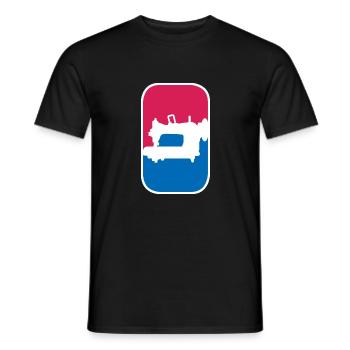 Nähmaschine Schneiderei Jeans lustige Geschenk - Männer T-Shirt - Schwarz - Vorne - AI Model Male 178 light (178cm)