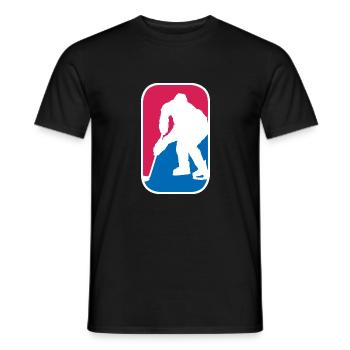 Ice Hockey Eishockey Spieler Logo lustige Geschenk - Männer T-Shirt - Schwarz - Vorne - AI Model Male 178 light (178cm)