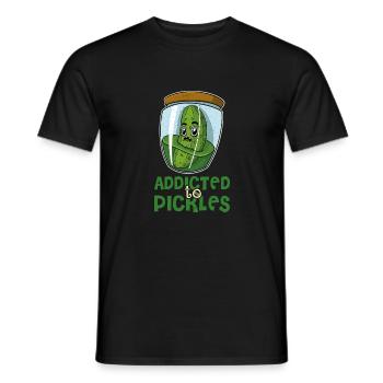 Fruits, jardin, concombres, cornichons, cornichons - T-shirt homme - noir - Devant - AI Model Male 178 light (178cm)