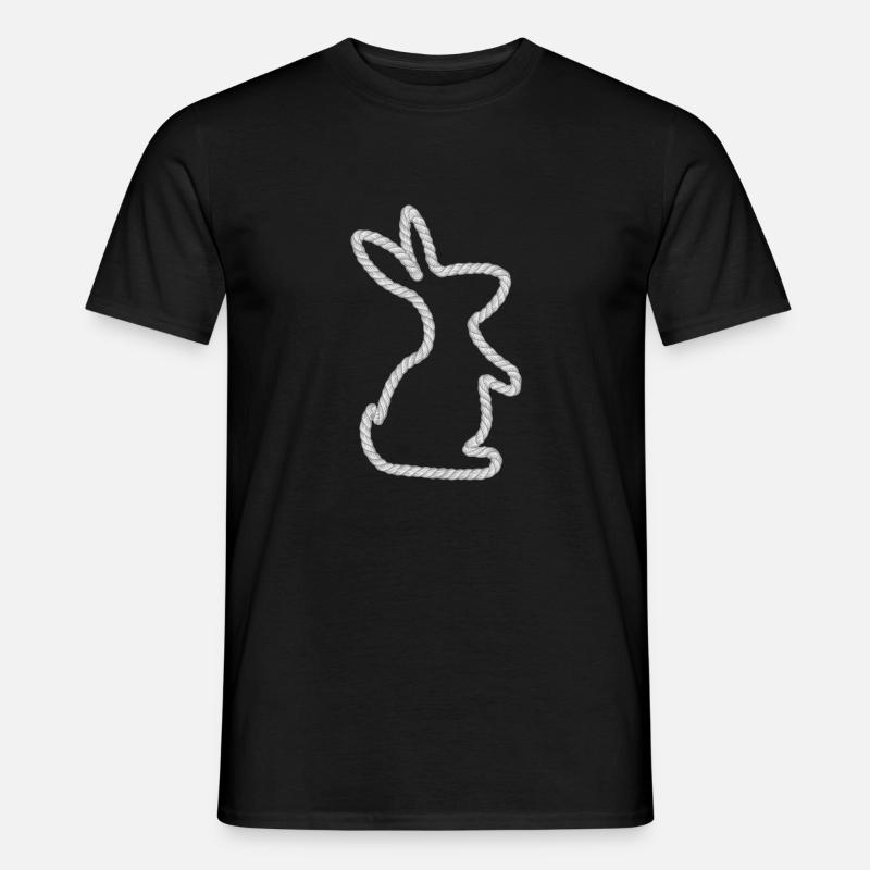 Bunny - Männer T-Shirt - Schwarz