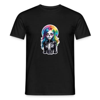 Halloween - Rock & Regenbogen - Männer T-Shirt - Schwarz - Vorne - AI Model Male 178 light (178cm)