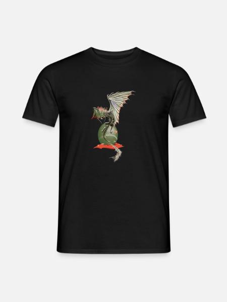 angry Dragon egg - Männer T-Shirt - Schwarz