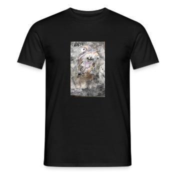 IMG 0806 - Männer T-Shirt - Schwarz - Vorne - AI Model Male 178 light (178cm)