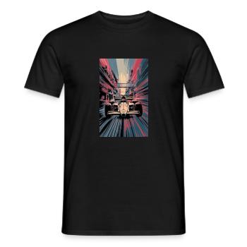 Racing car - Men's T-Shirt - black - Front - AI Model Male 178 light (178cm)