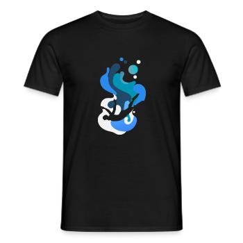 Brasse, Natation, Snorkeling - T-shirt homme - noir - Devant - AI Model Male 178 light (178cm)