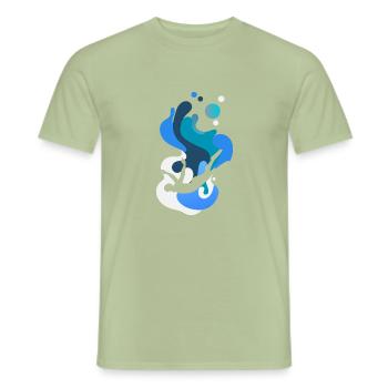 Brasse, Natation, Snorkeling - T-shirt homme - vert sauge - Devant - AI Model Male 178 light (178cm)