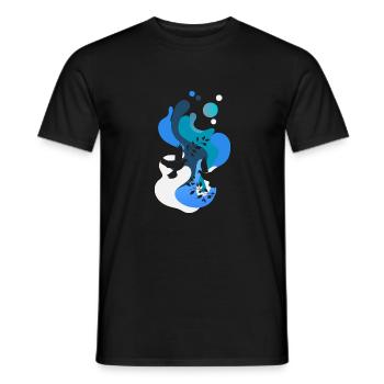 Colombe de la Paix Colombe Poteau Colombe - T-shirt homme - noir - Devant - AI Model Male 178 light (178cm)