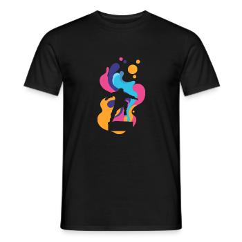 Parkour Parkour Runner Stuntman - Men's T-Shirt - black - Front - AI Model Male 178 light (178cm)