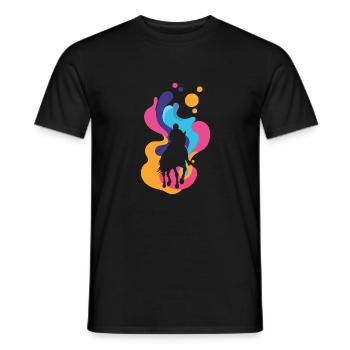 Dressurreiter Dressur - Männer T-Shirt - Schwarz - Vorne - AI Model Male 178 light (178cm)