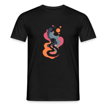 Schlangenkopf Schlangen Schlangenmenschen - Männer T-Shirt - Schwarz - Vorne - AI Model Male 178 light (178cm)