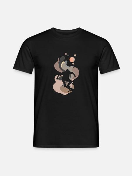 Skating Longboard - Men's T-Shirt - black