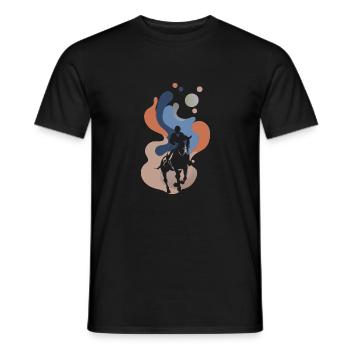 Dressage Dressage Cavaliers - T-shirt homme - noir - Devant - AI Model Male 178 light (178cm)