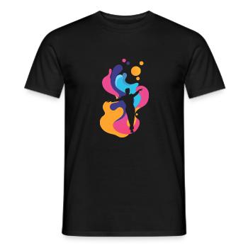 Tanzen Tanzkurs Tanzschule - Männer T-Shirt - Schwarz - Vorne - AI Model Male 178 light (178cm)