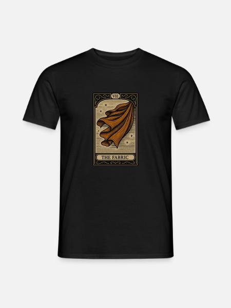 Tarot-Schneider des fließenden Stoffes - Männer T-Shirt - Schwarz