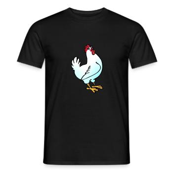 Hen - Men's T-Shirt - black - Front - AI Model Male 178 light (178cm)